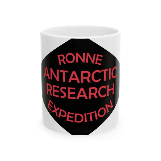Ronne Antartic Research Expedition Flag (United States) White Coffee Mug 11oz - Go Mug Yourself
