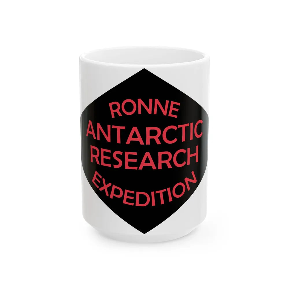 Ronne Antartic Research Expedition Flag (United States) White Coffee Mug 15oz - Go Mug Yourself