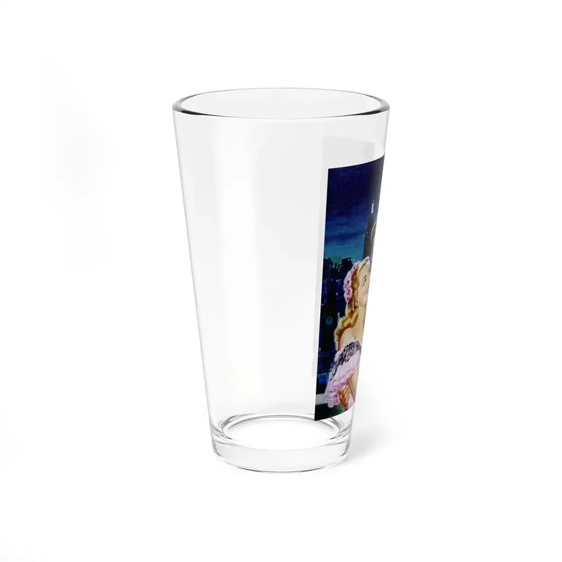 Rooftop Romance, All-Story Love cover, July 1947 (Magazine Illustration) Pint Glass 16oz - Go Mug Yourself