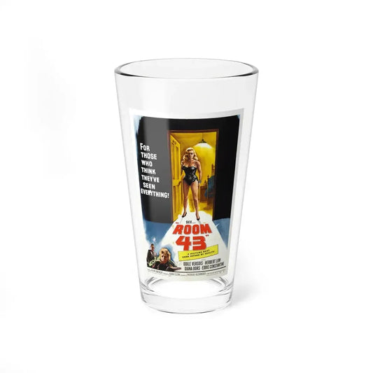 ROOM 43 1958 Movie Poster - Pint Glass 16oz 16oz - Go Mug Yourself