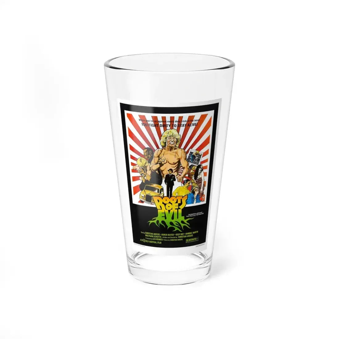 ROOTS OF EVIL 1979 Movie Poster - Pint Glass 16oz 16oz - Go Mug Yourself