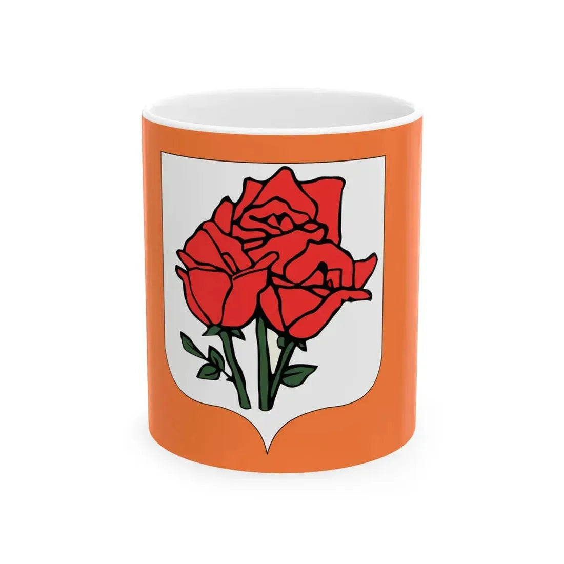 Rose Island Flag (Italy) White Coffee Mug 11oz - Go Mug Yourself