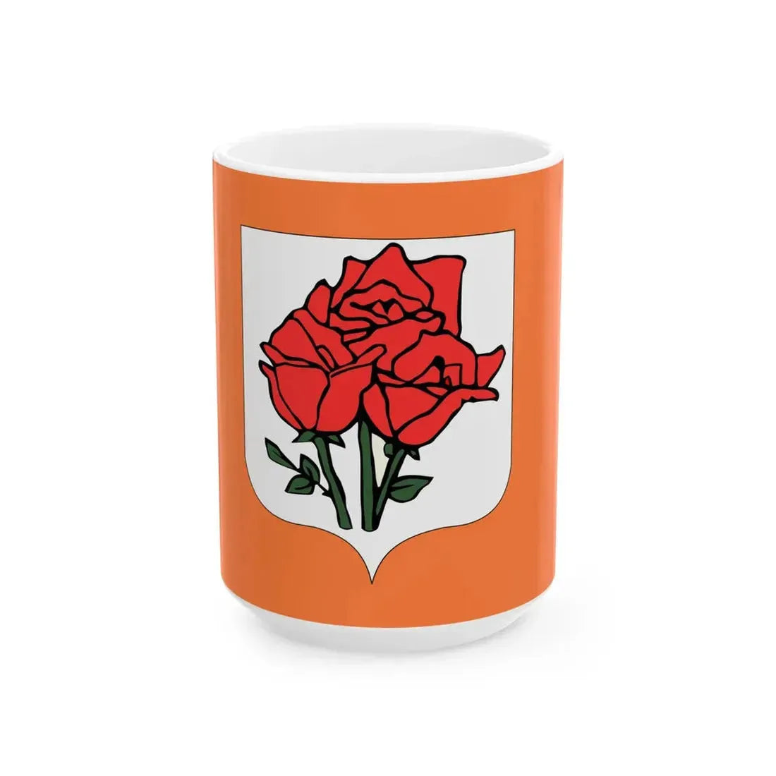 Rose Island Flag (Italy) White Coffee Mug 15oz - Go Mug Yourself