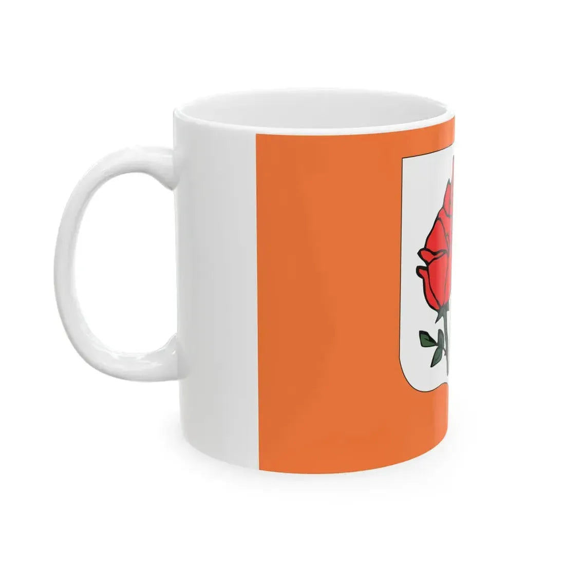 Rose Island Flag (Italy) White Coffee Mug - Go Mug Yourself