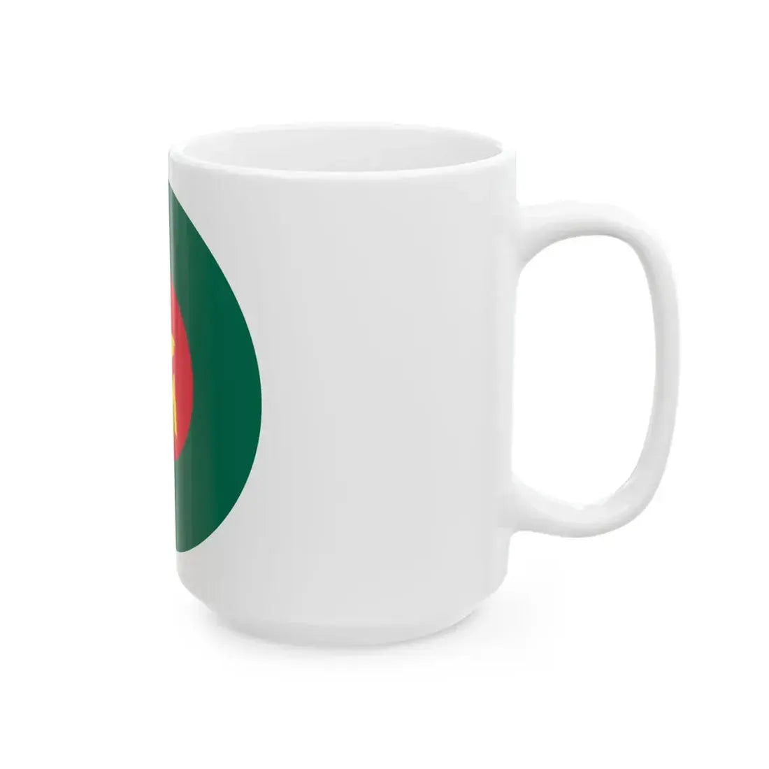 Roundel of Bangladesh with map in centre (Bangladesh) White Coffee Mug - Go Mug Yourself