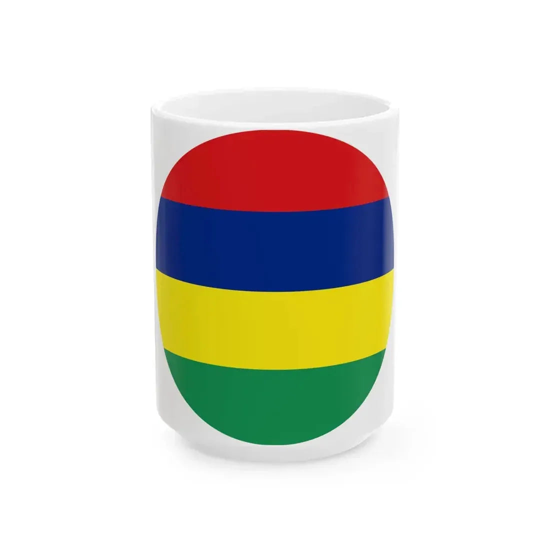 Roundel of Mauritus fictional (Mauritius) White Coffee Mug 15oz - Go Mug Yourself