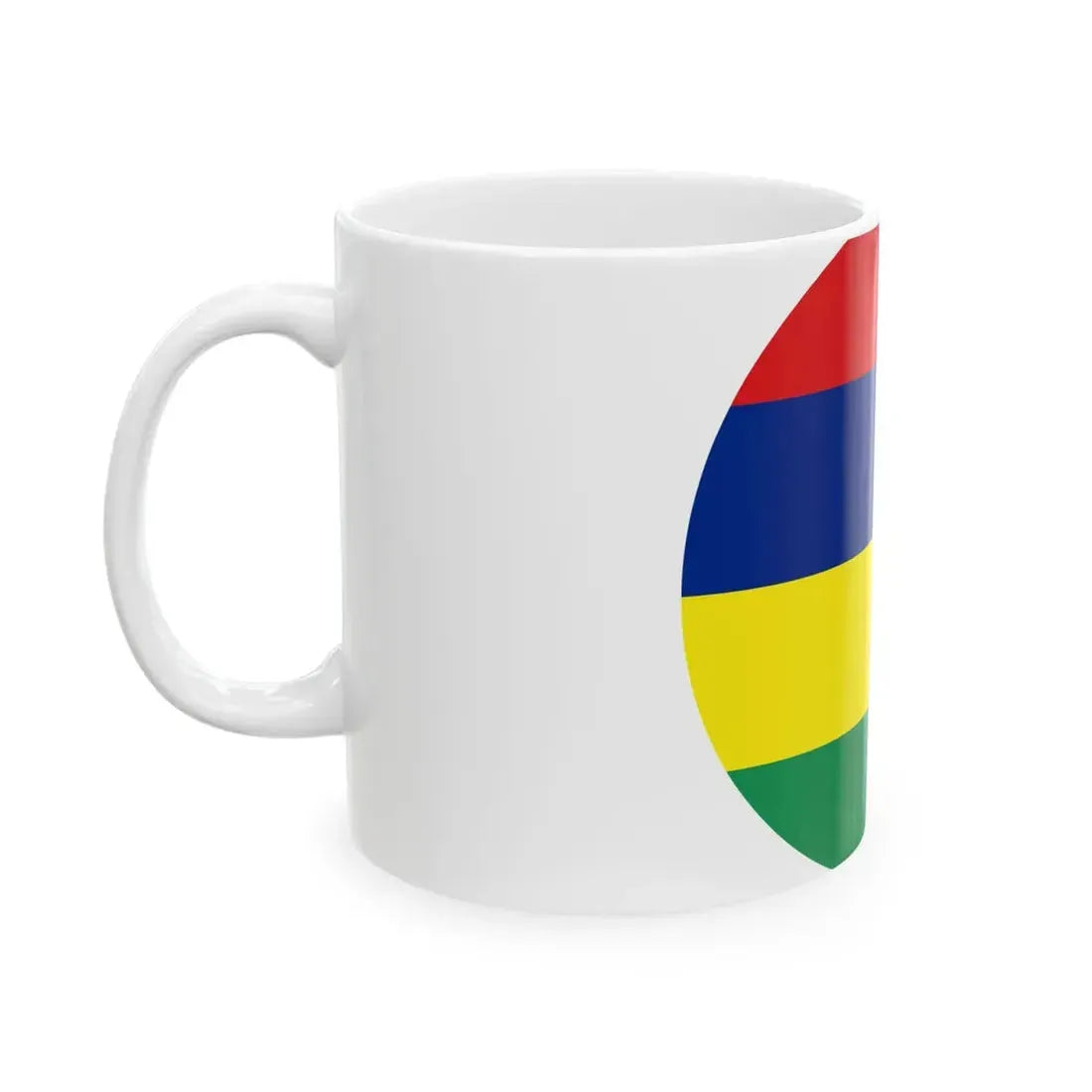 Roundel of Mauritus fictional (Mauritius) White Coffee Mug - Go Mug Yourself
