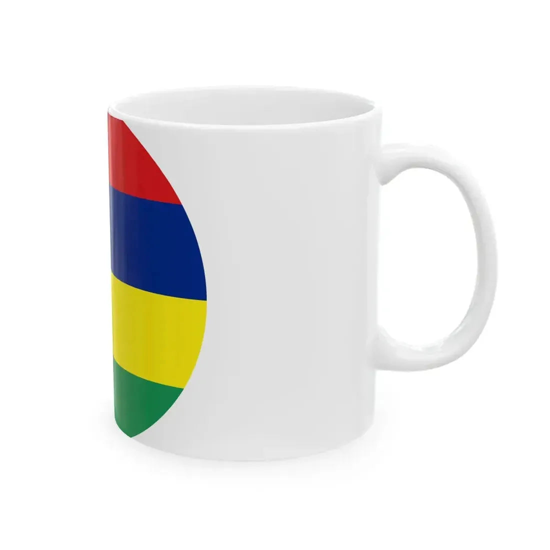 Roundel of Mauritus fictional (Mauritius) White Coffee Mug - Go Mug Yourself