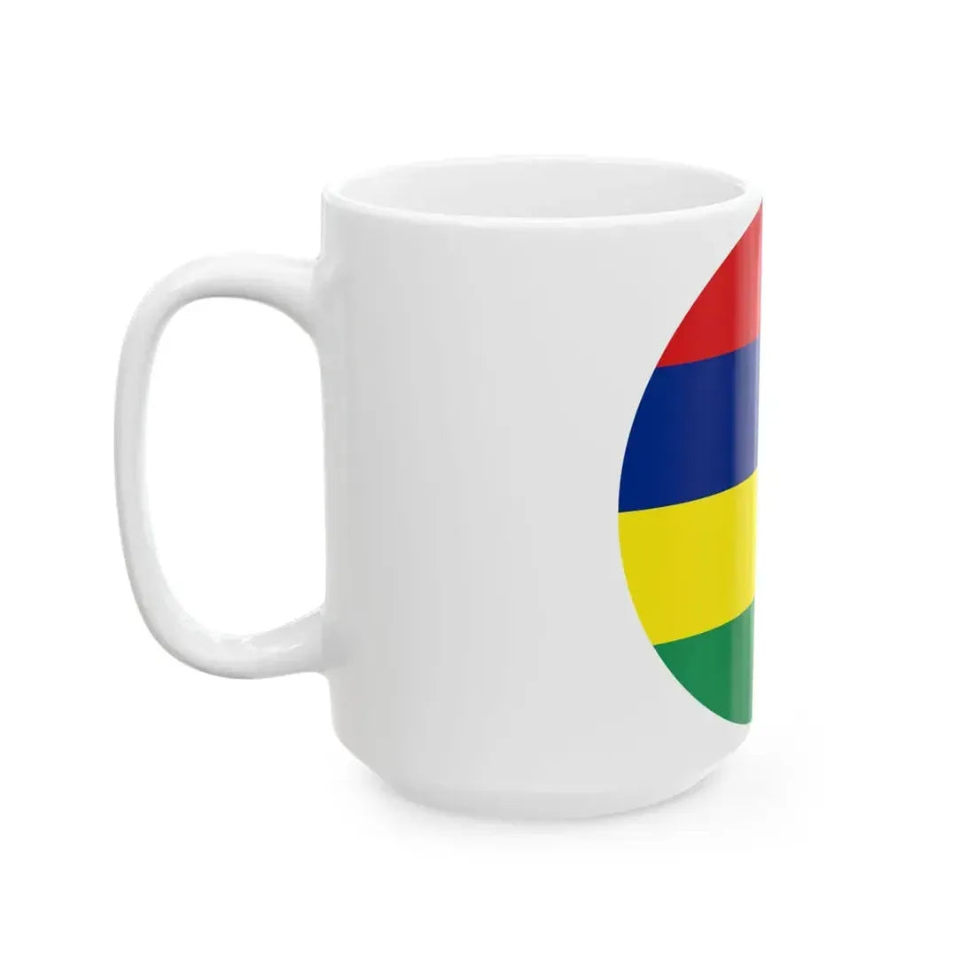 Roundel of Mauritus fictional (Mauritius) White Coffee Mug - Go Mug Yourself