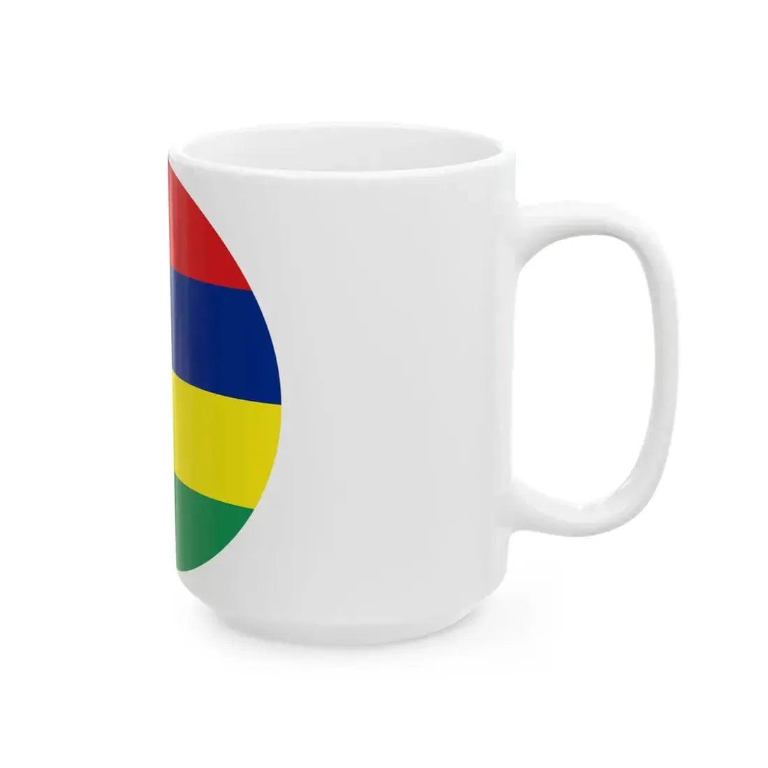 Roundel of Mauritus fictional (Mauritius) White Coffee Mug - Go Mug Yourself