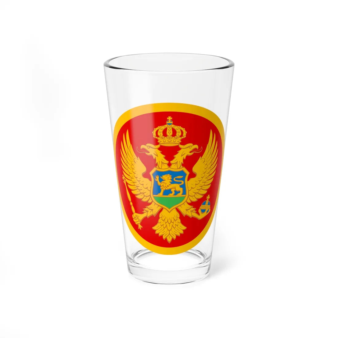 Roundel of Montenegro Police (Montenegro) Pint Glass 16oz 16oz - Go Mug Yourself