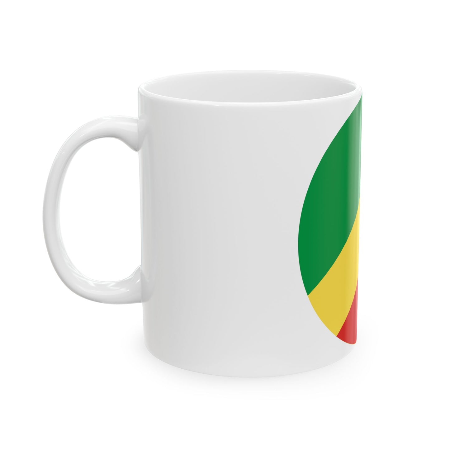 Roundel of the Republic of the Congo fictional (Congo) White Coffee Mug-Go Mug Yourself