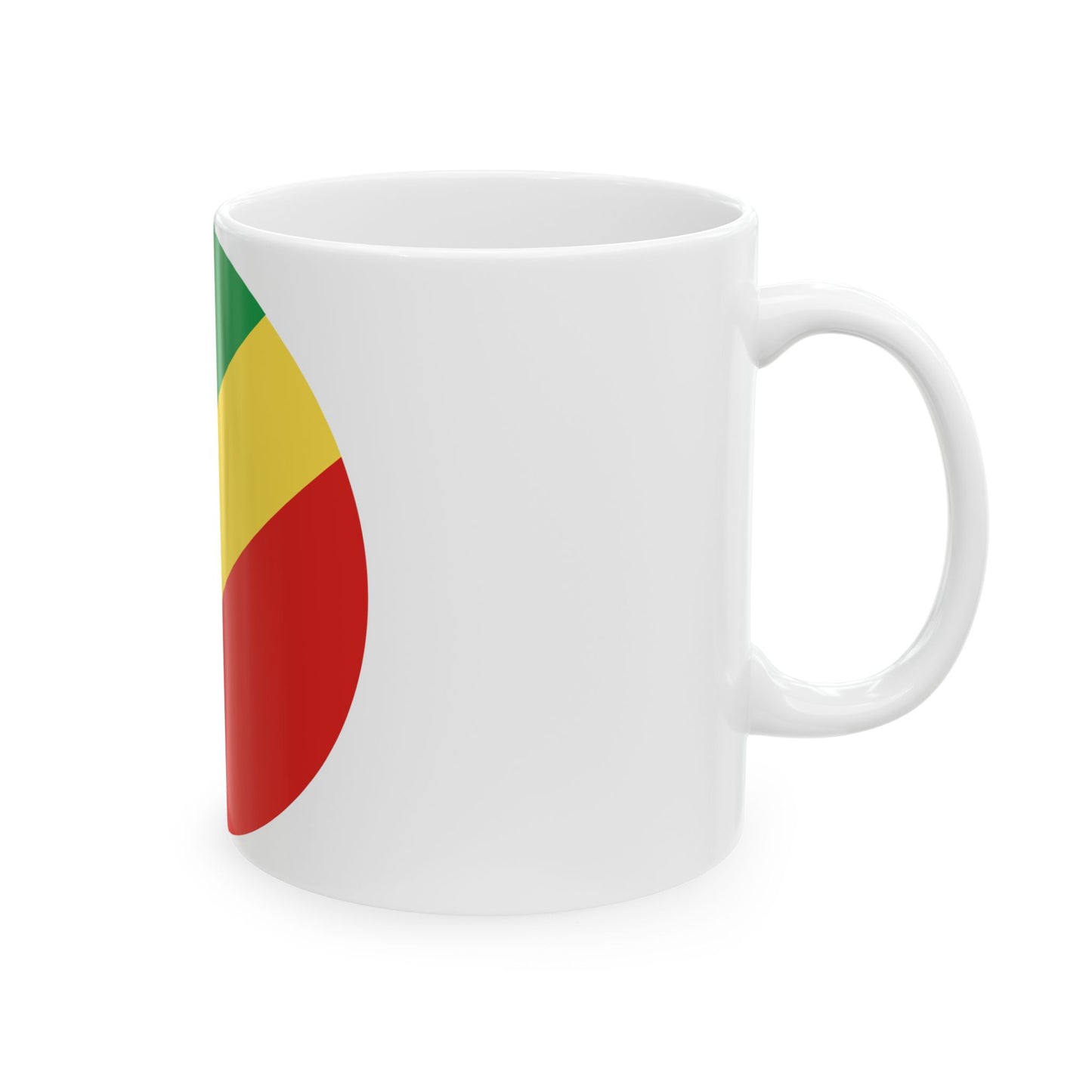 Roundel of the Republic of the Congo fictional (Congo) White Coffee Mug-Go Mug Yourself