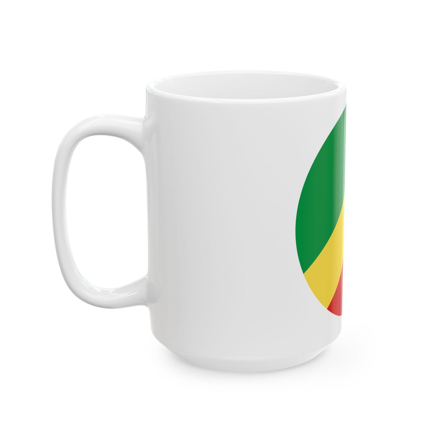 Roundel of the Republic of the Congo fictional (Congo) White Coffee Mug-Go Mug Yourself