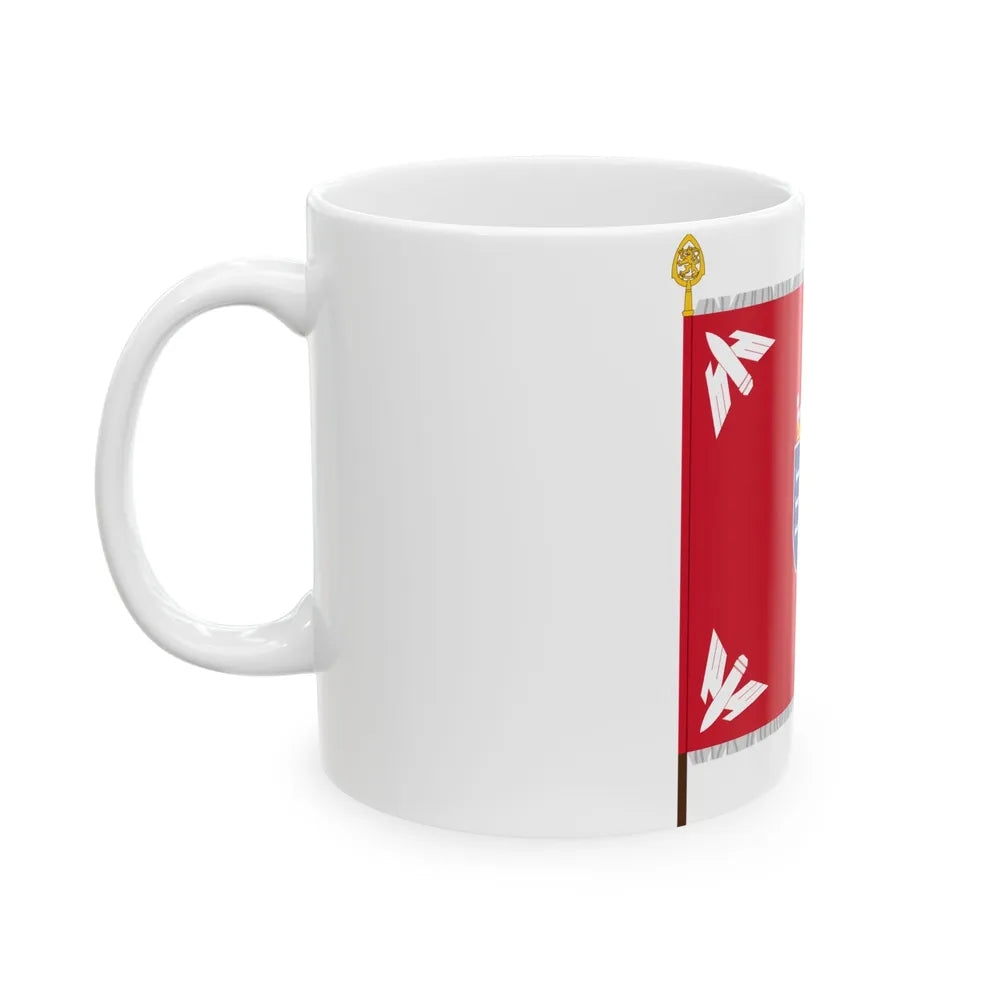 Rovaniemen ilmatorjuntapatteriston lippu (Finland) White Coffee Mug - Go Mug Yourself