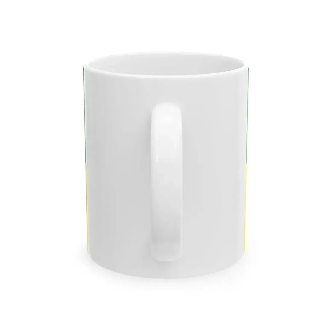 Rovereto-Bandiera-troncato (Italy) White Coffee Mug - Go Mug Yourself