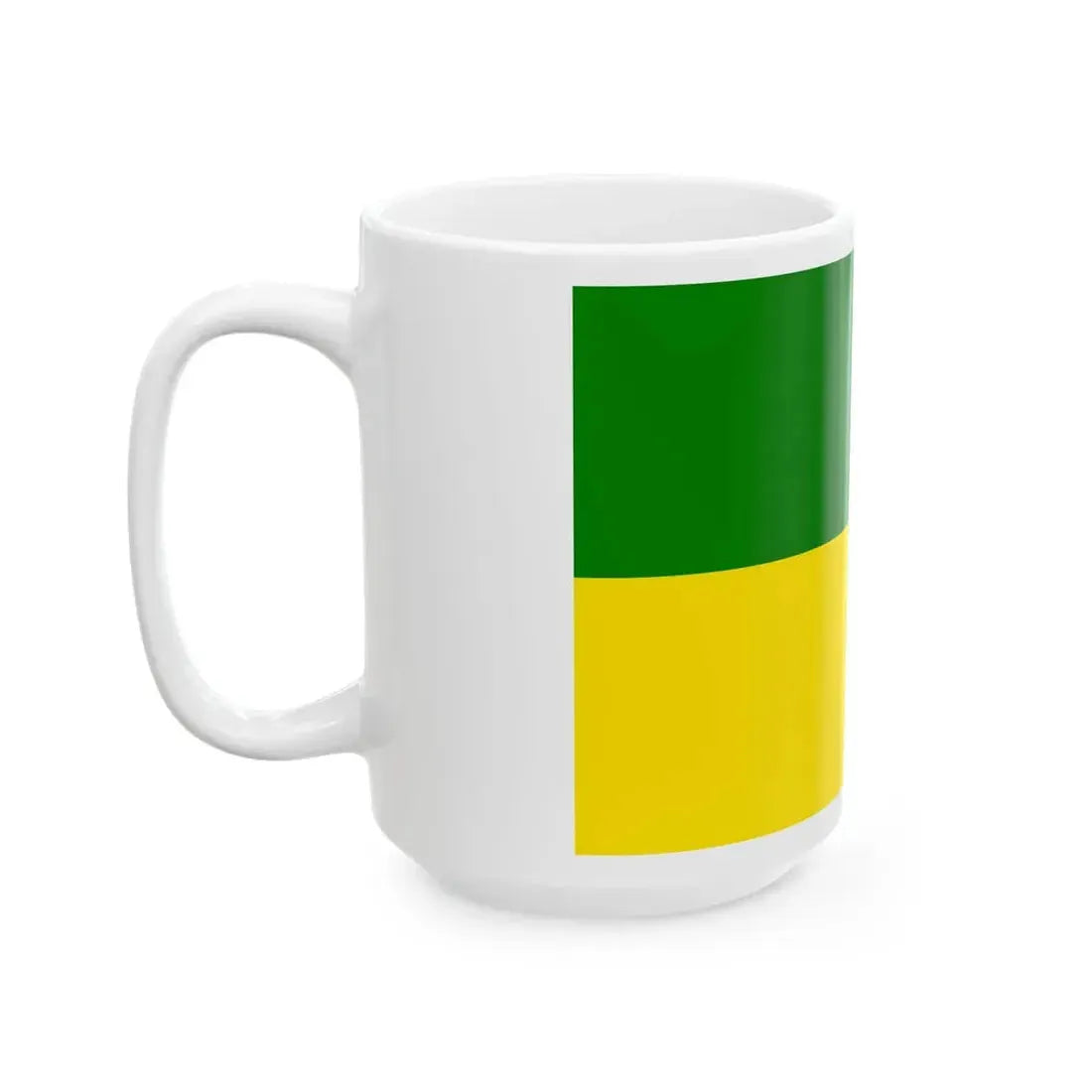 Rovereto-Bandiera-troncato (Italy) White Coffee Mug - Go Mug Yourself