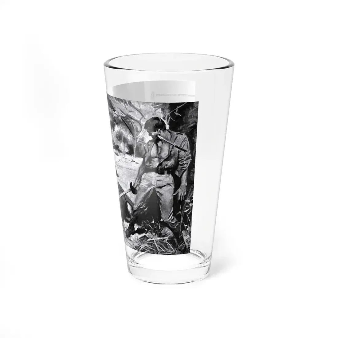 Rowdy Richard - The Rake They Couldn't Wear Out, Cavalier, July 1958 (Magazine Illustration) Pint Glass 16oz - Go Mug Yourself
