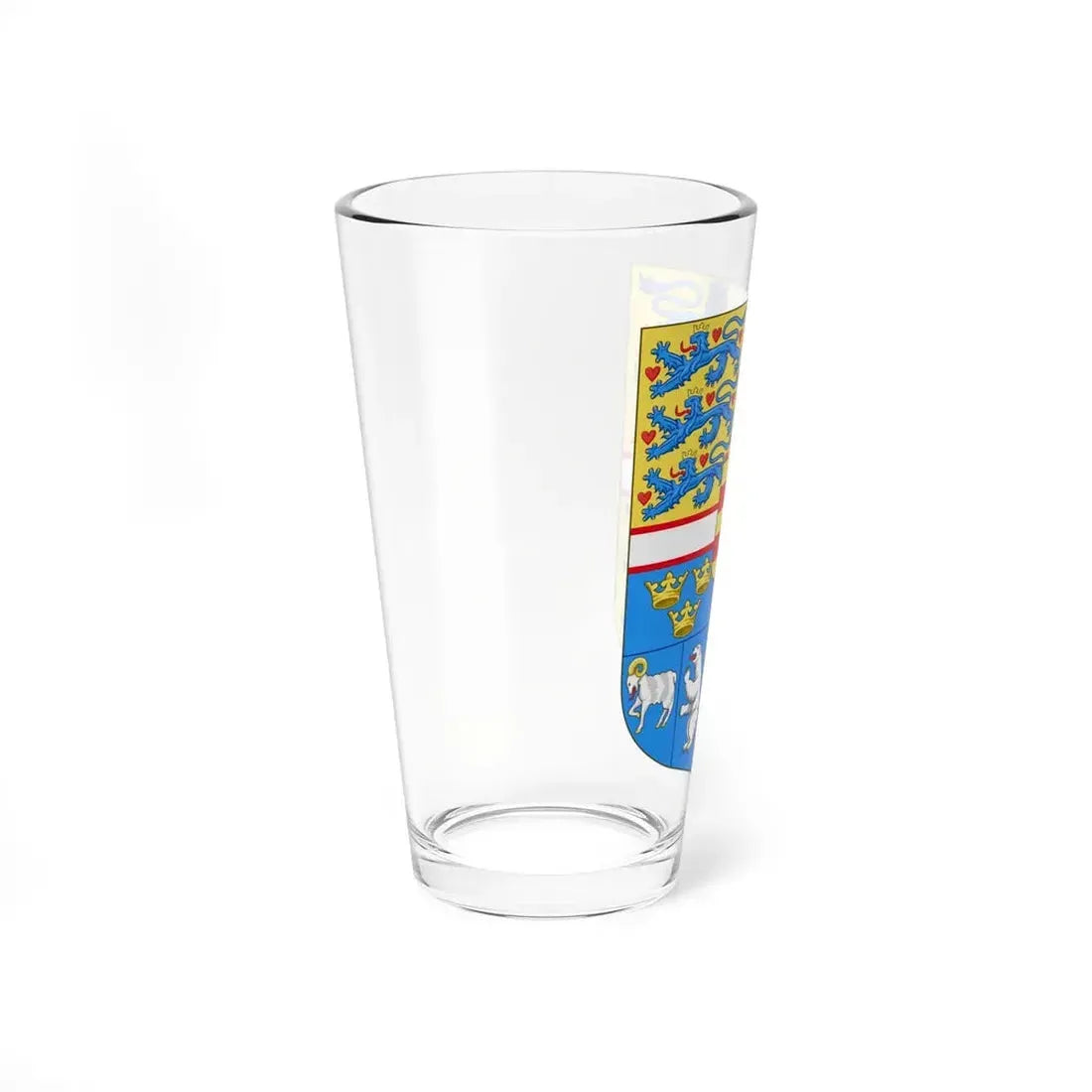 Royal arms of Denmark - Pint Glass 16oz - Go Mug Yourself