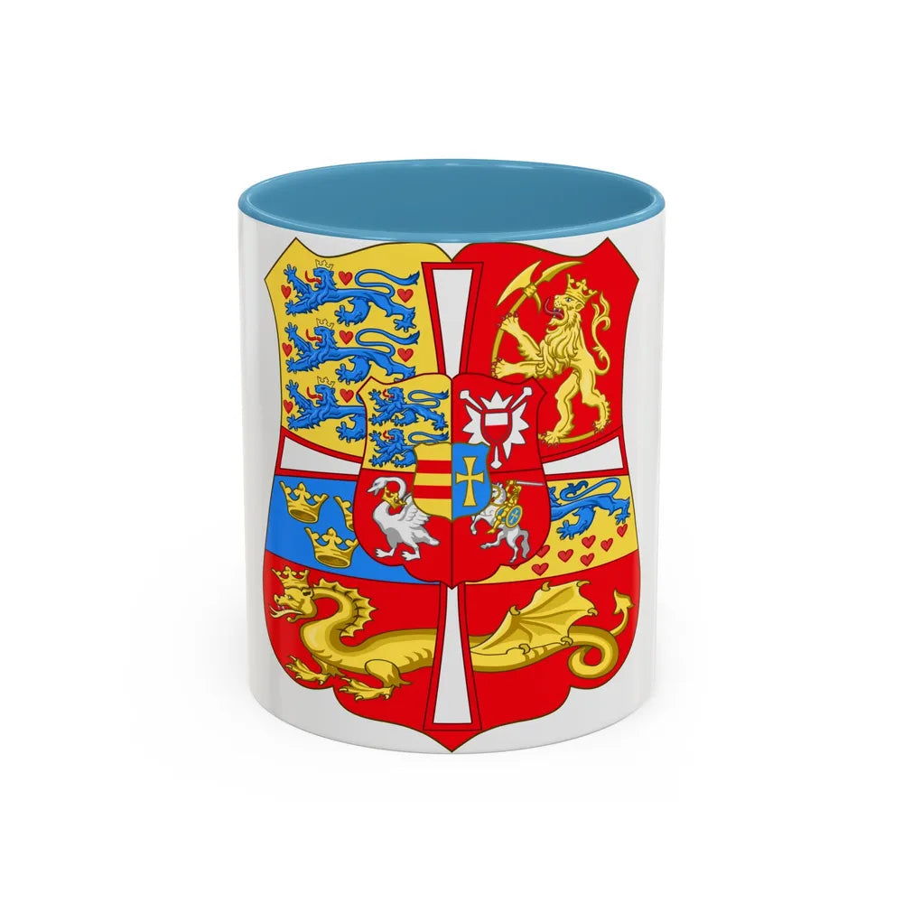 Royal Arms of Norway & Denmark (1559-1699) - Accent Coffee Mug 11oz Light Blue - Go Mug Yourself