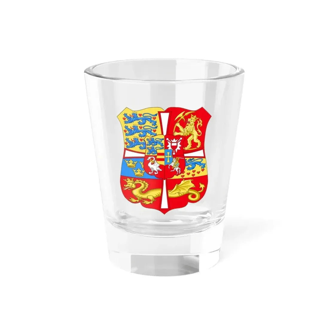 Royal Arms of Norway & Denmark (1559-1699) - Shot Glass 1.5oz 1.5oz - Go Mug Yourself
