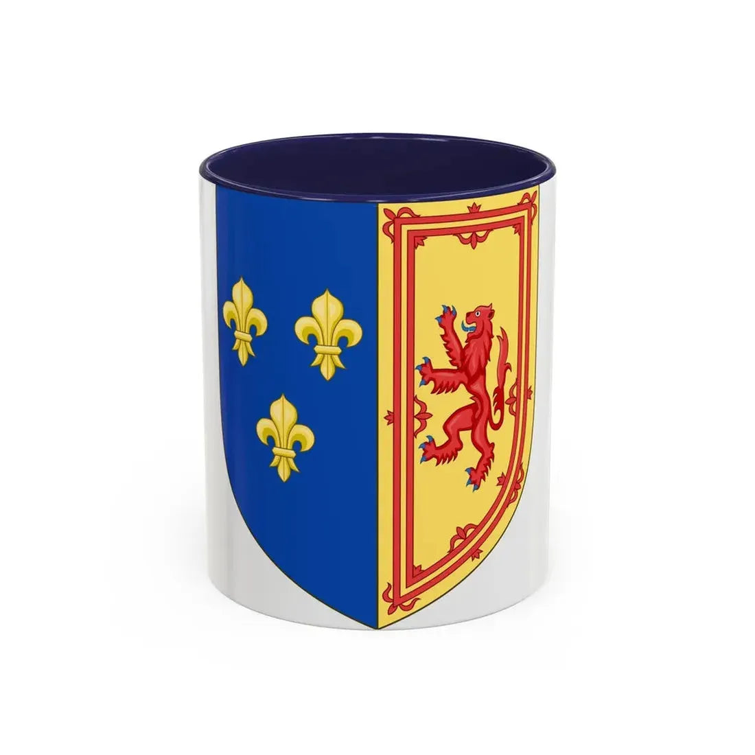 Royal Arms of the Kingdom of Scotland (1559-1560) - Accent Coffee Mug 11oz Navy - Go Mug Yourself