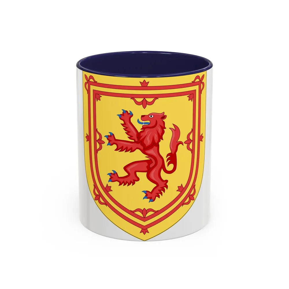 Royal Arms of the Kingdom of Scotland - Accent Coffee Mug 11oz Navy - Go Mug Yourself