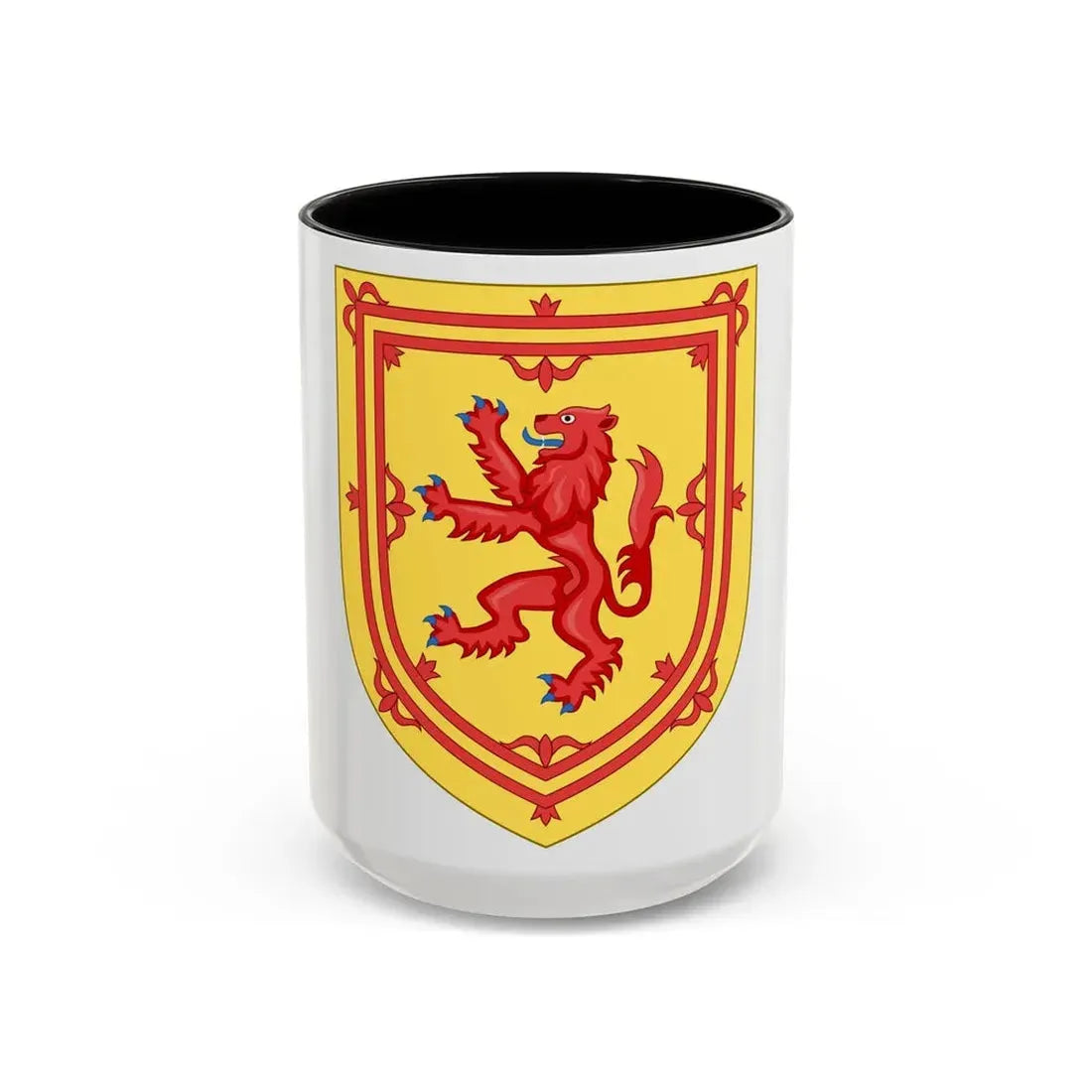 Royal Arms of the Kingdom of Scotland - Accent Coffee Mug 15oz Black - Go Mug Yourself