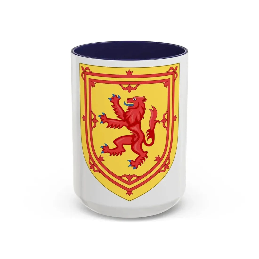 Royal Arms of the Kingdom of Scotland - Accent Coffee Mug 15oz Navy - Go Mug Yourself