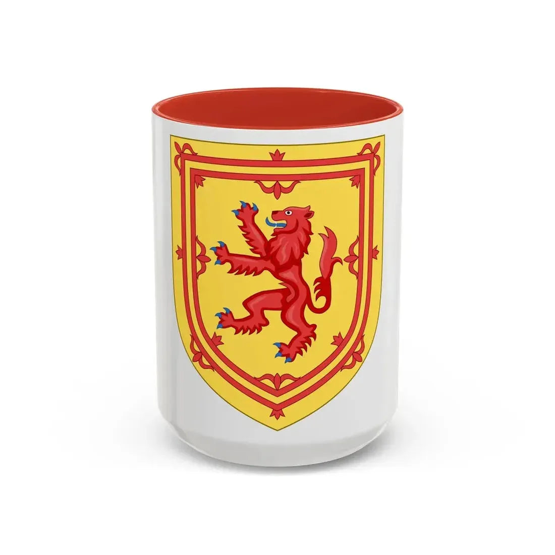Royal Arms of the Kingdom of Scotland - Accent Coffee Mug 15oz Red - Go Mug Yourself