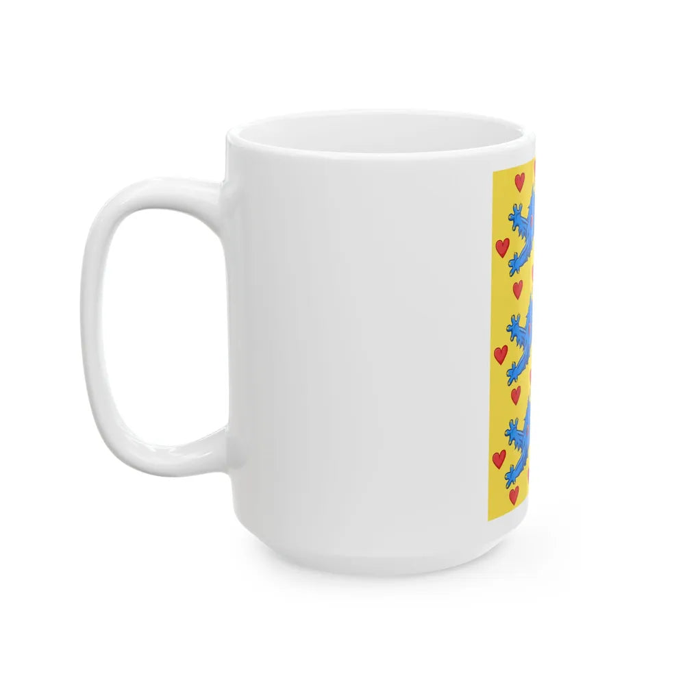 Royal Banner of Denmark 14th Century (Denmark) White Coffee Mug - Go Mug Yourself