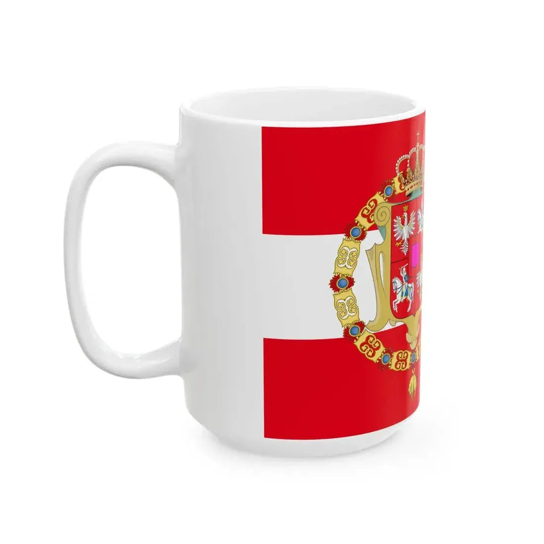 Royal Banner of Jan III Sobieski (Lithuania) White Coffee Mug - Go Mug Yourself