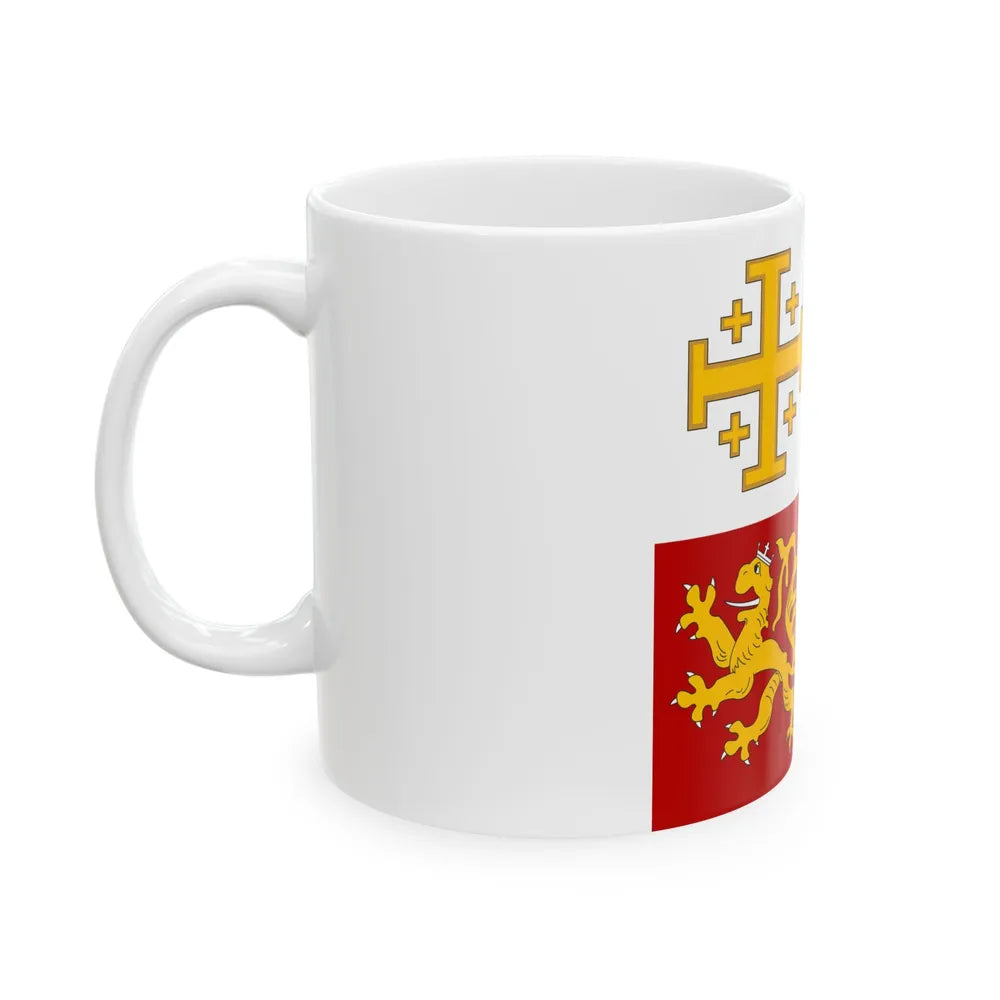 Royal banner of Janus of Cyprus (Cyprus) White Coffee Mug - Go Mug Yourself