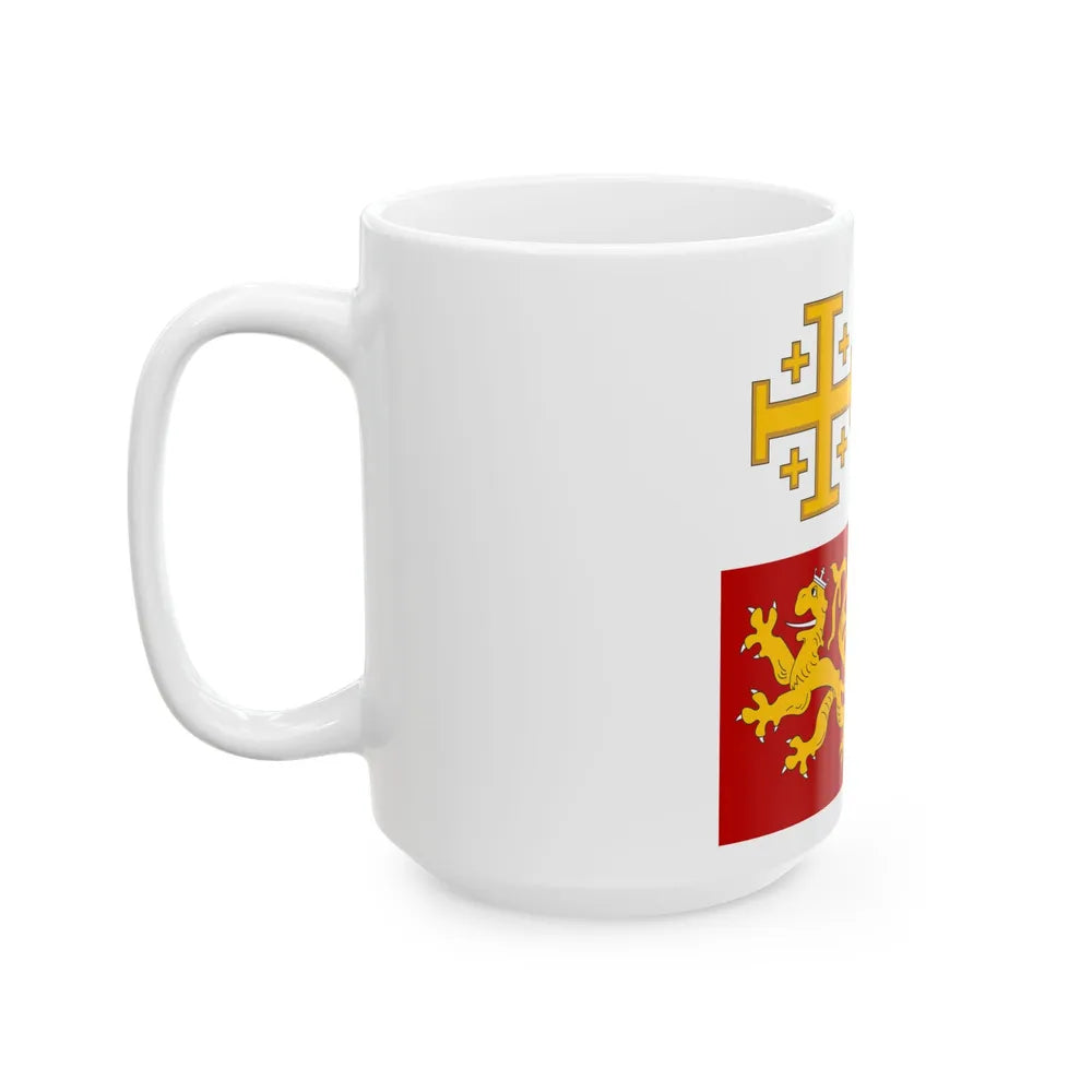 Royal banner of Janus of Cyprus (Cyprus) White Coffee Mug - Go Mug Yourself