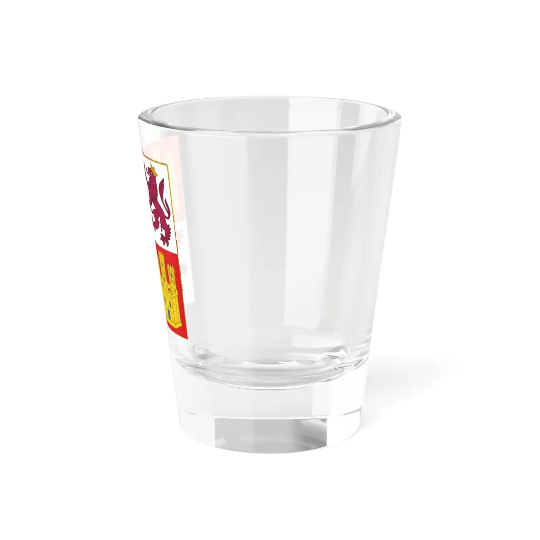 Royal Banner of the Crown of Castille 15th Century Style-Variant (Spain) Shot Glass 1.5oz - Go Mug Yourself