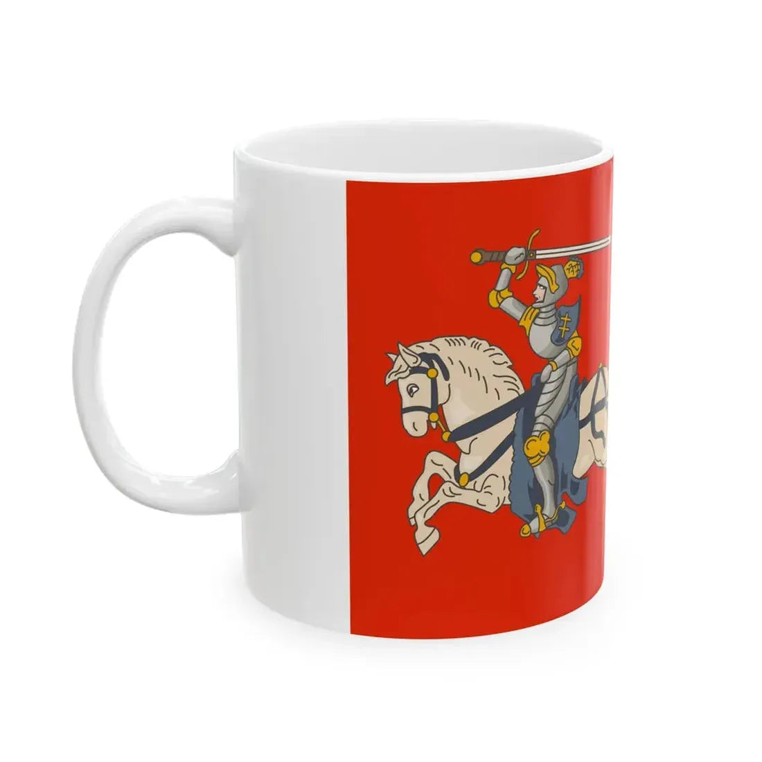 Royal banner of the Grand Duchy of Lithuania (Lithuania) White Coffee Mug - Go Mug Yourself