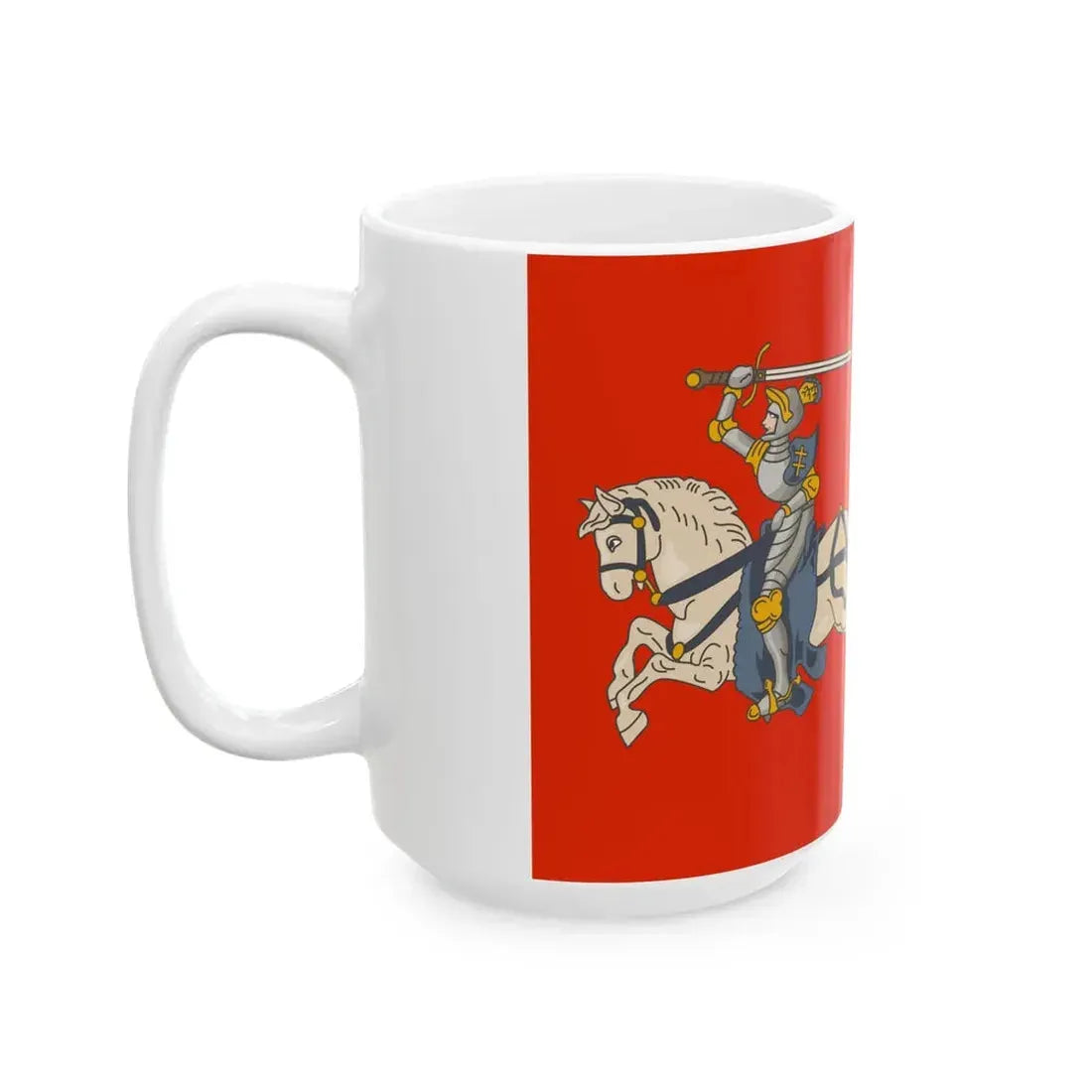 Royal banner of the Grand Duchy of Lithuania (Lithuania) White Coffee Mug - Go Mug Yourself