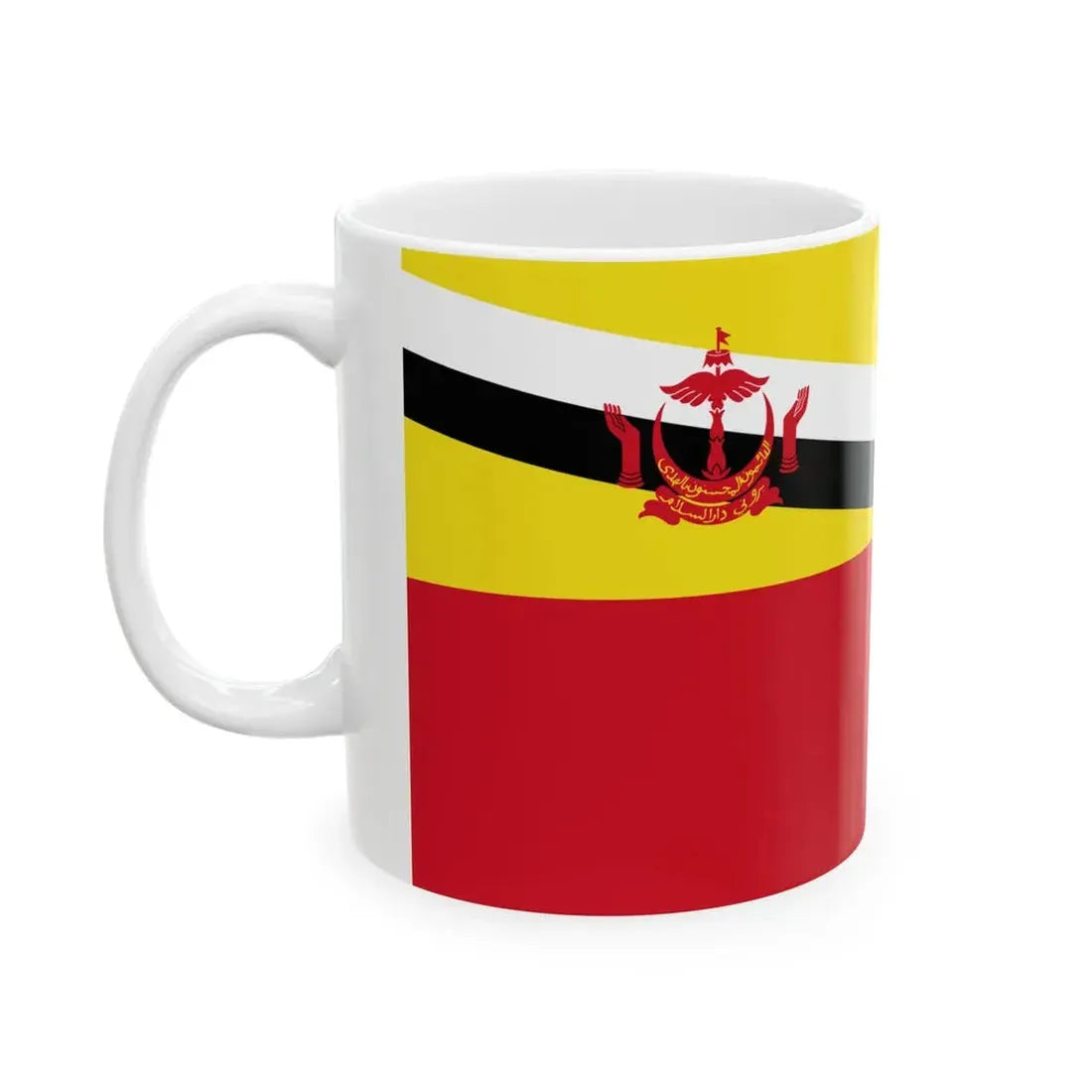 Royal Brunei Land Force RBLF - Tentera Darat Diraja Brunei TDDB ensign (Brunei) White Coffee Mug - Go Mug Yourself