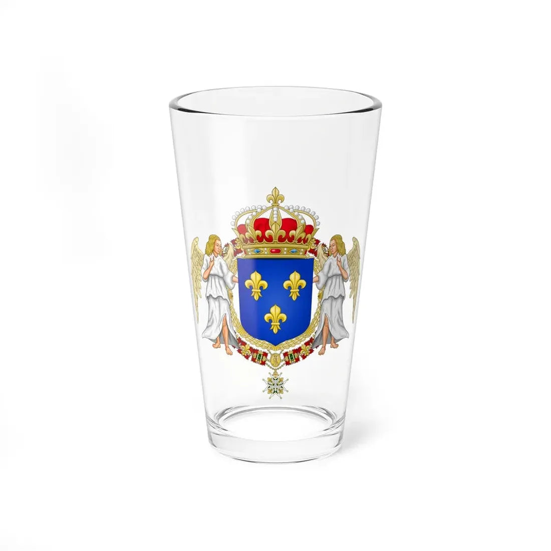 Royal Coat of Arms of France - Pint Glass 16oz 16oz - Go Mug Yourself