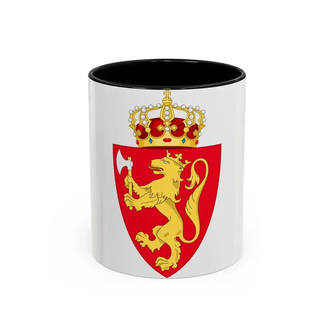 Royal coat of arms of Norway - Accent Coffee Mug 11oz Black - Go Mug Yourself
