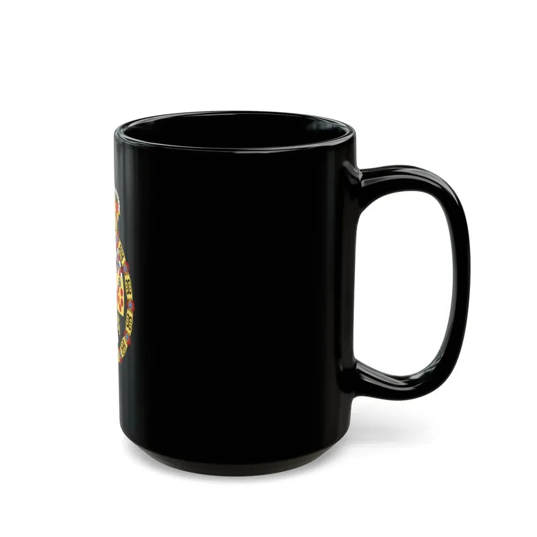 Royal Coat of Arms of Spain (1761-1868 and 1874-1931) - Black Coffee Mug - Go Mug Yourself