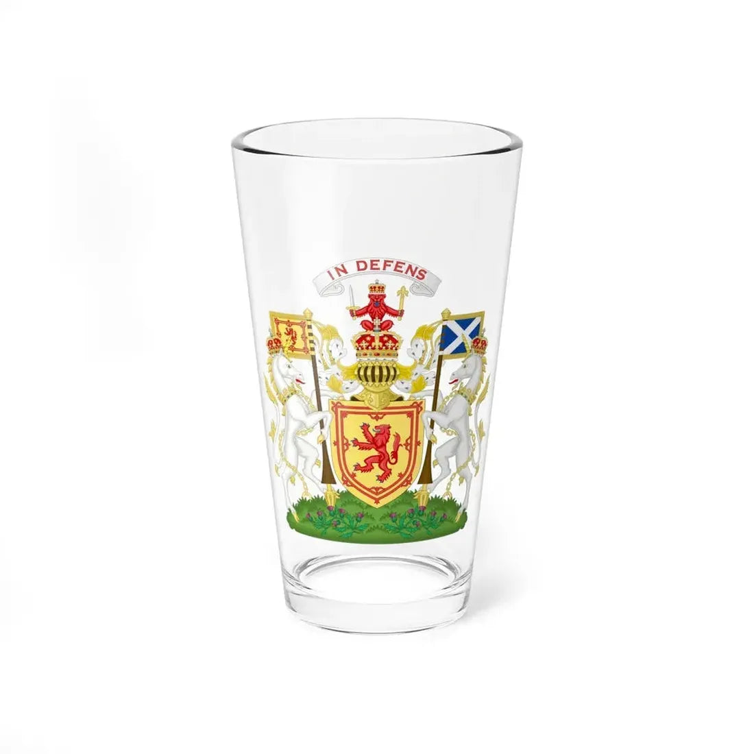 Royal Coat of Arms of the Kingdom of Scotland - Pint Glass 16oz 16oz - Go Mug Yourself