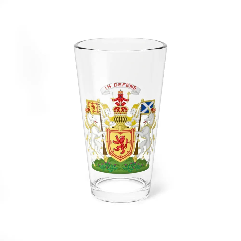 Royal Coat of Arms of the Kingdom of Scotland - Pint Glass 16oz 16oz - Go Mug Yourself