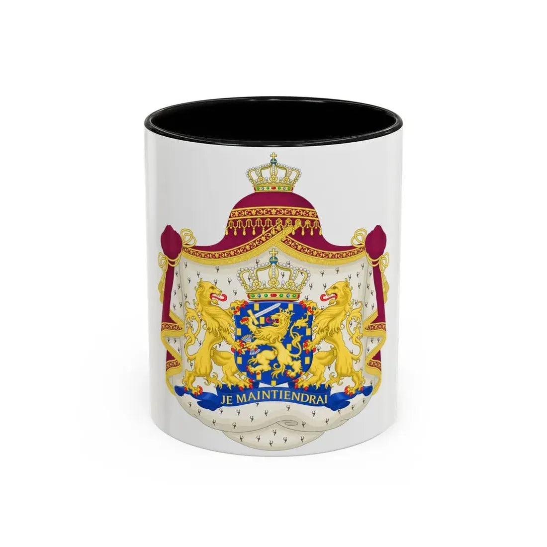 Royal coat of arms of the Netherlands - Accent Coffee Mug 11oz Black - Go Mug Yourself