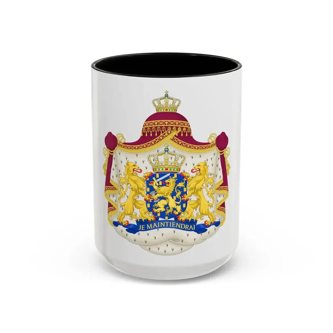 Royal coat of arms of the Netherlands - Accent Coffee Mug 15oz Black - Go Mug Yourself