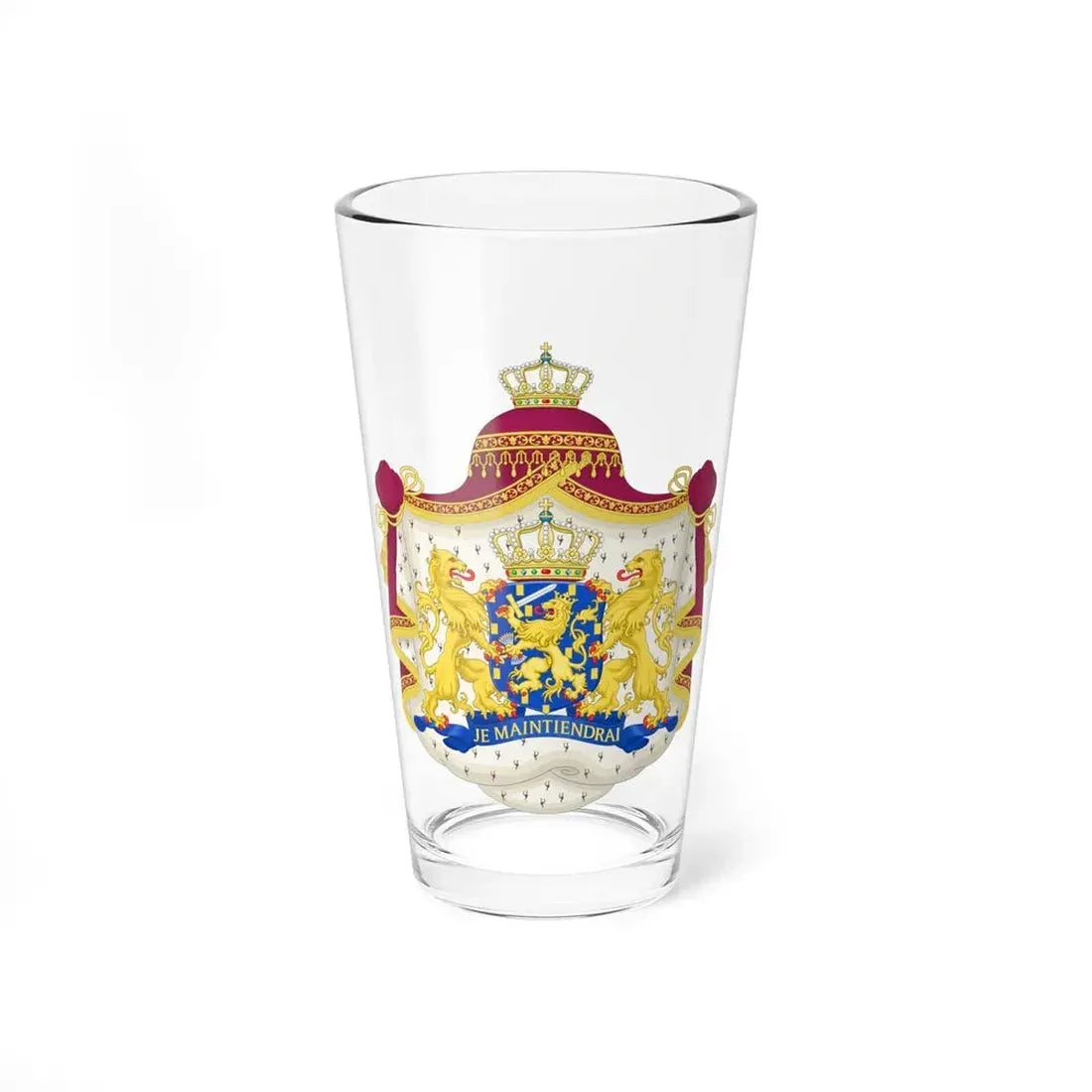 Royal coat of arms of the Netherlands - Pint Glass 16oz 16oz - Go Mug Yourself