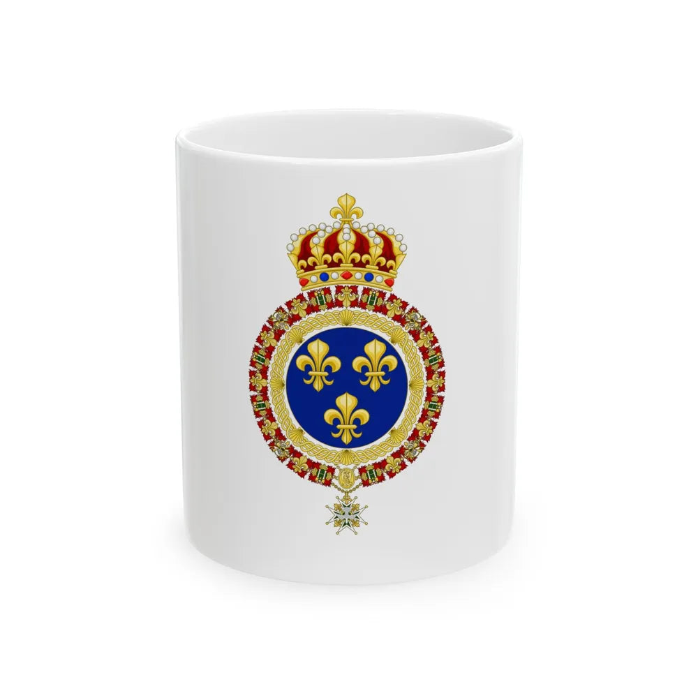 Royal flag of France during the Bourbon Restoration (France) White Coffee Mug 11oz - Go Mug Yourself
