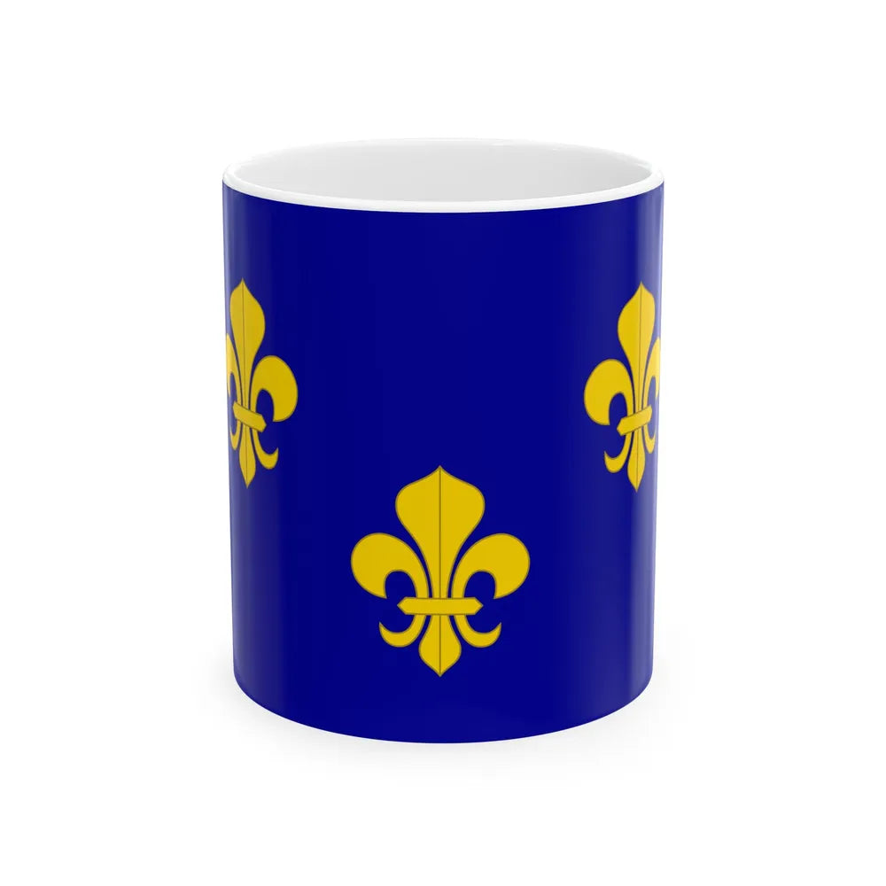 Royal flag of France (France) White Coffee Mug 11oz - Go Mug Yourself