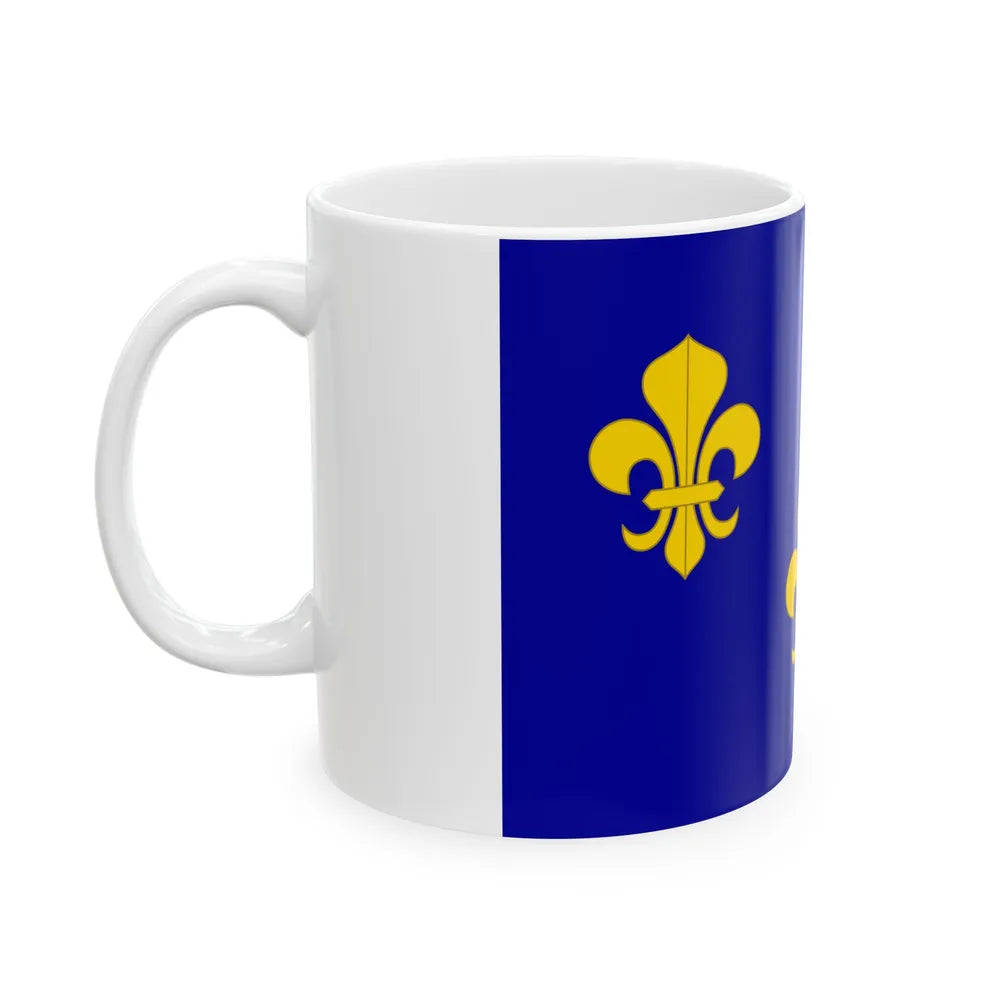 Royal flag of France (France) White Coffee Mug - Go Mug Yourself
