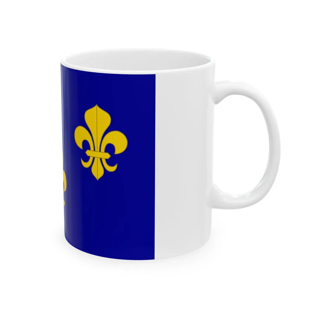 Royal flag of France (France) White Coffee Mug - Go Mug Yourself